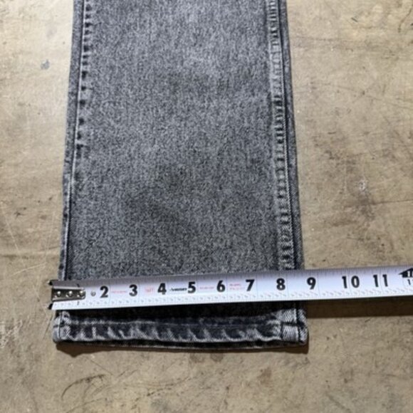 Vintage 90s Levis Jeans 505 Black Stone Wash Straight Leg Regular Denim 40x31 - Picture 3 of 14